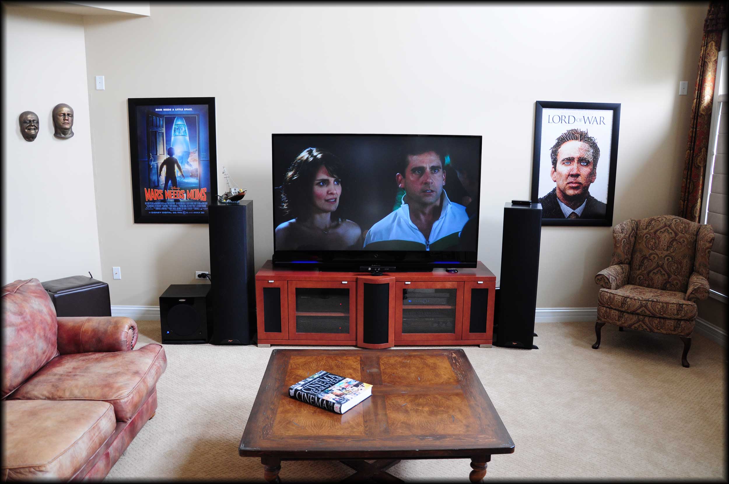Movie Poster Frames in Home Theater Media Room